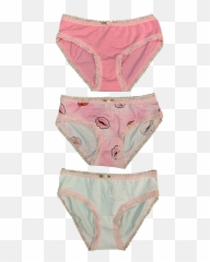 Esme Girls Lips 3 Pack Panties - Undergarment Emoji,Panties Emoji