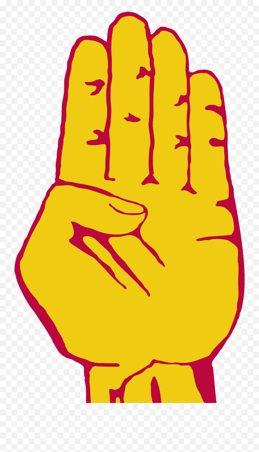 Palm Hand Left Gold - Hand Clipart Full Size Clipart Clip Art Emoji,Hand Palm Emoji