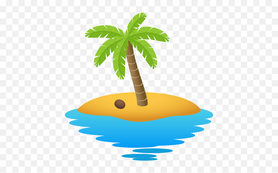 Emoji Desert Island To Copypaste Wprock - Island Clipart Animated Gif,Palm Tree Emoji