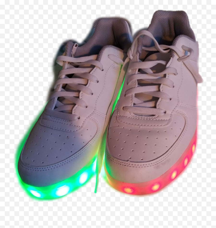 Blinkende Schuhe Sneakers White Sticker - Round Toe Emoji,Emoji Light Up Shoes