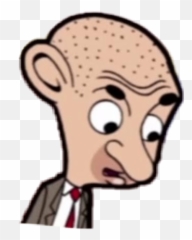 Mrbean Rowanatkinson Nohair Bald - Mr Bean Bald Cartoon Emoji,Bald Emoji