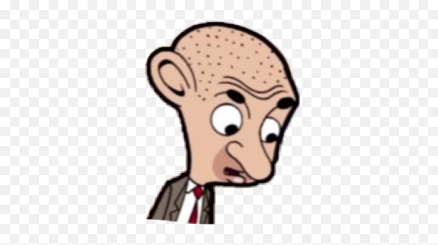 Mrbean Rowanatkinson Nohair Bald - Mr Bean Bald Cartoon Emoji,Bald Emoji