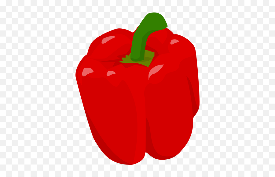 Red Bell Pepper - Clip Art Bell Pepper Emoji,Hot Pepper Emoji