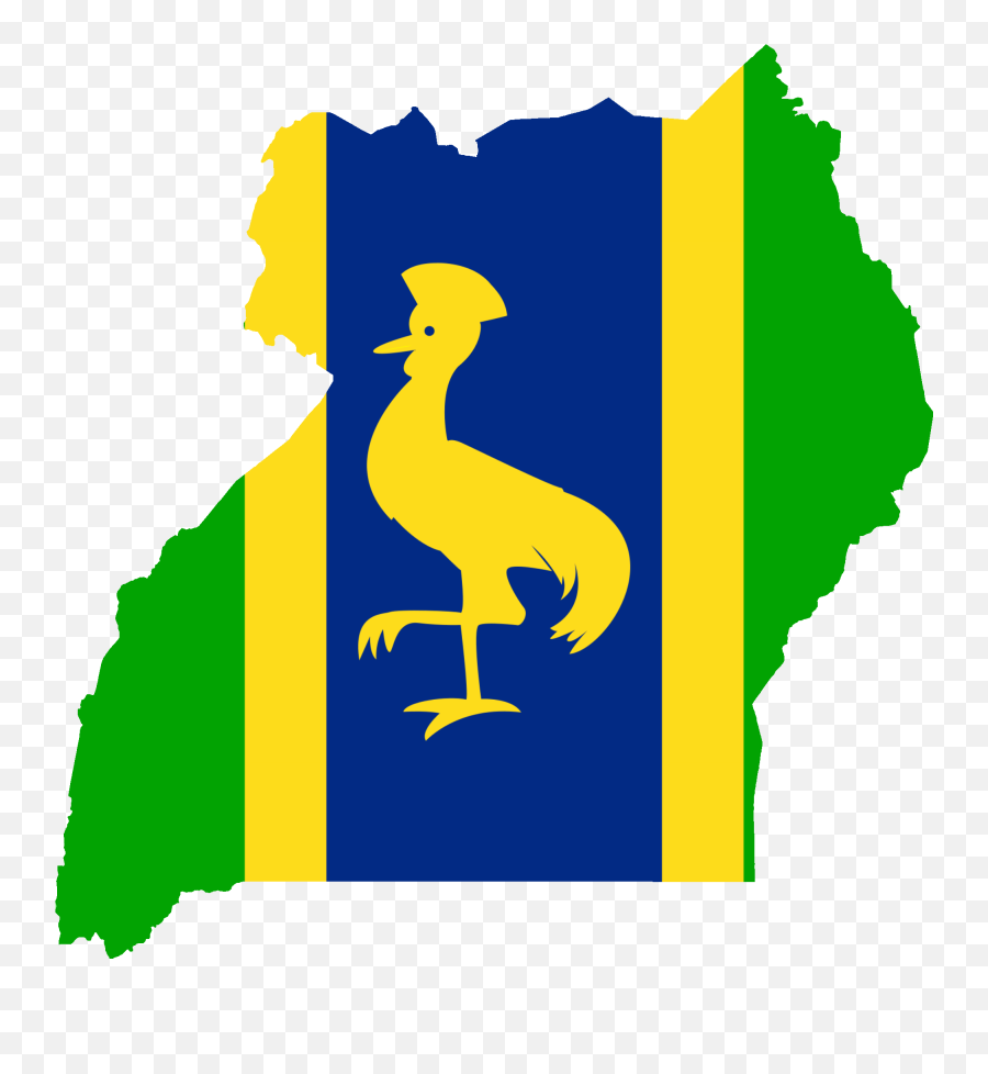 Flag Map Of Uganda - Black And White Uganda Map Emoji,Uganda Flag Emoji