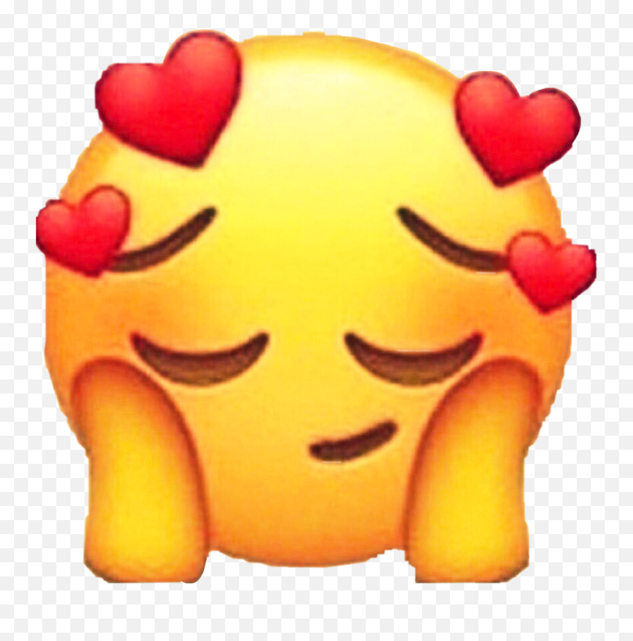 Love Emoji Edit Heart Redheart Heartemoji Icon Loveemoj - Heart Face Emoji Edit,Love Emoji