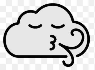 Openmoji - Wind Emoji