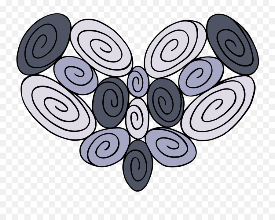 15 Swirl Heart - Circle Emoji,Blue Swirl Emoji