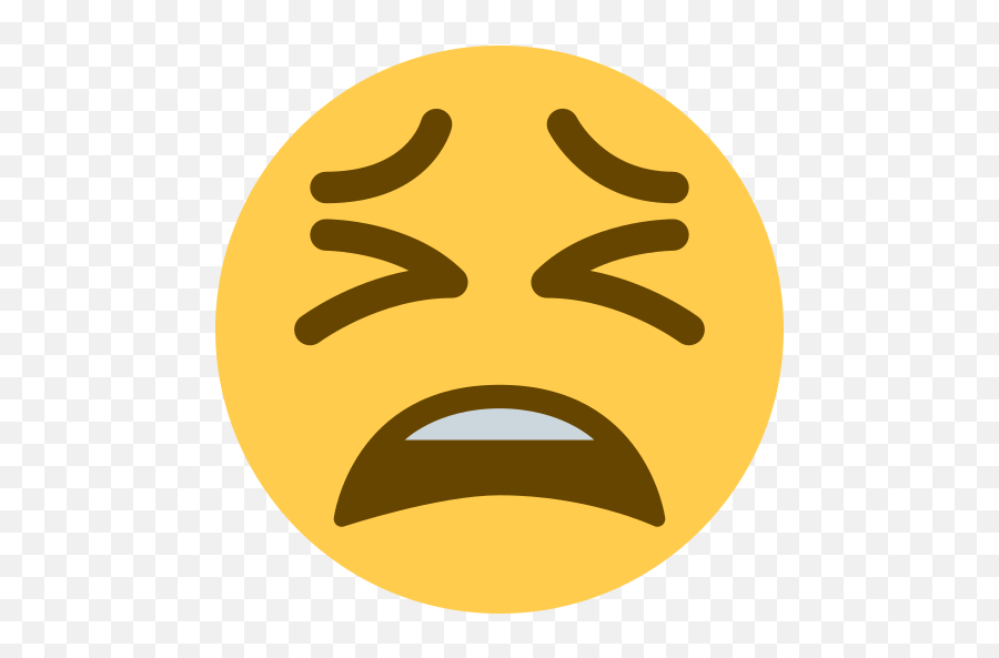 Tired Face Emoji - Emoji Cansado,Exhausted Emoji