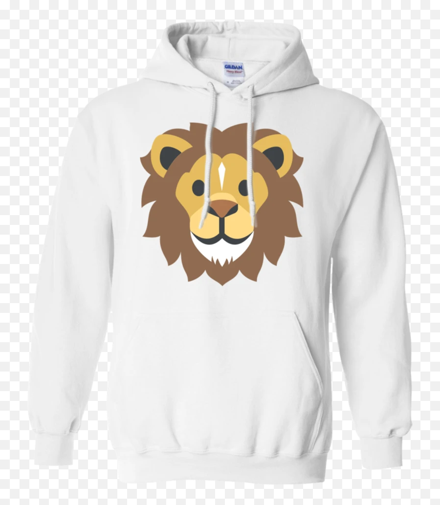 Lion Face Emoji Hoodie - Lion Emoji,Lion Face Emoji