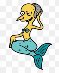 Sticker Mermaid Thesimpsons Mrburns - Stickers Tumblr Png Hipster Emoji,Mr Burns Emoji