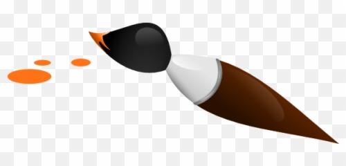 Paintbrush Artist Brush Clip - Emoji