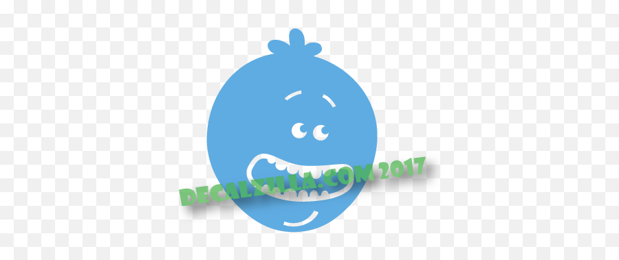 Rick And Morty Mr Meeseeks Decal Sticker - Illustration Emoji,Rick And Morty Emoticons