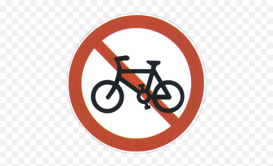 China Road Sign 16 - No Cycling Sign Uk Emoji,Bike Flag Emoji
