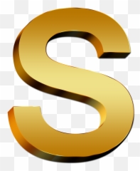 Letters Abc Education Gold Golden - S All Photo Download Emoji