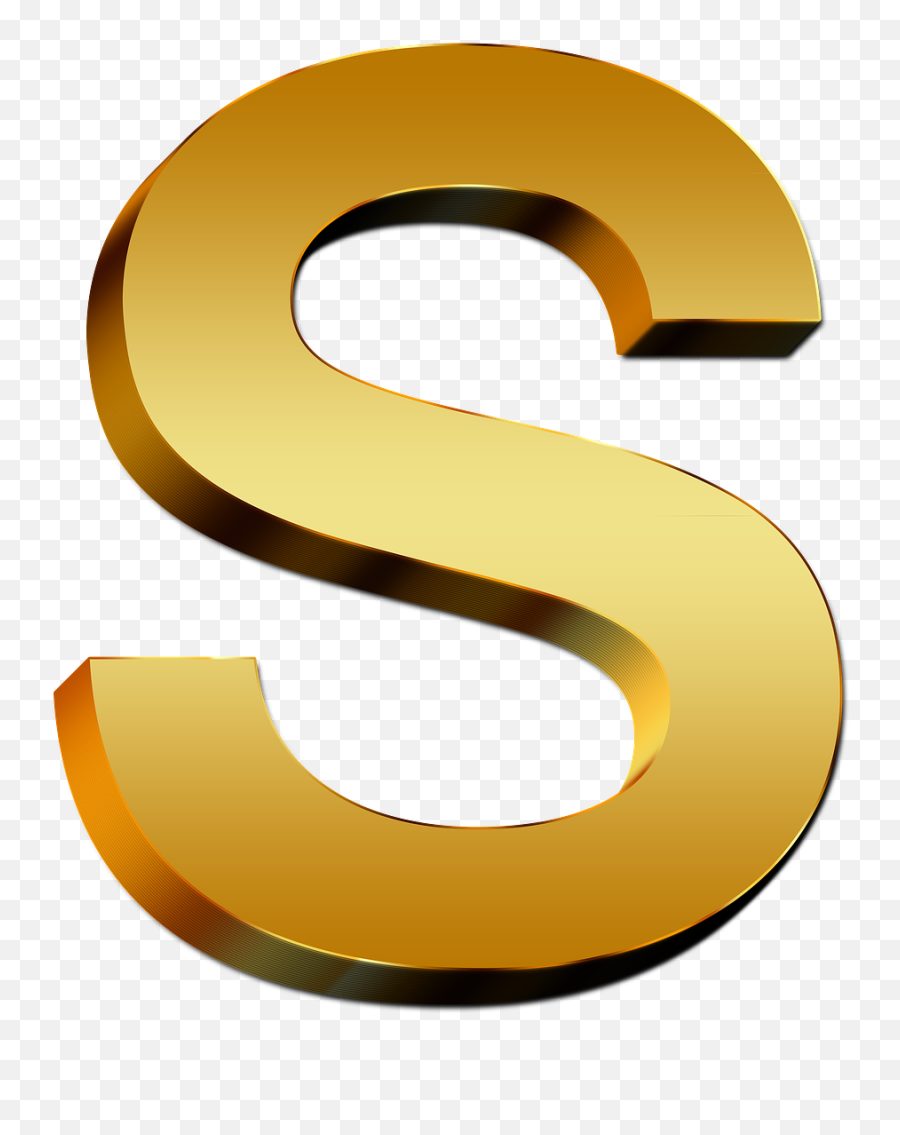 Letters Abc Education Gold Golden - S All Photo Download Emoji,Emoji With Keyboard Letters