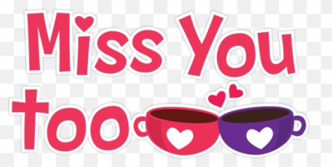 Love Stickers For Facebook And Social - Miss You Too Clipart Emoji