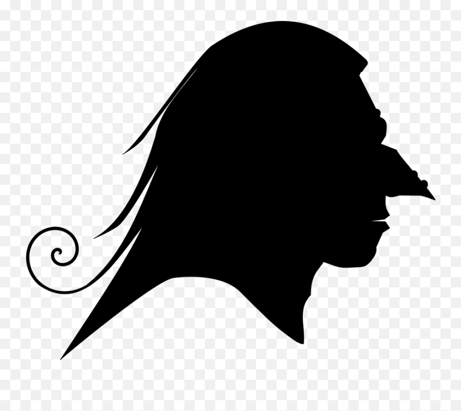 Free Creepy Halloween Vectors - Silhouette Female Side Profile Emoji,Creepy Emoticon