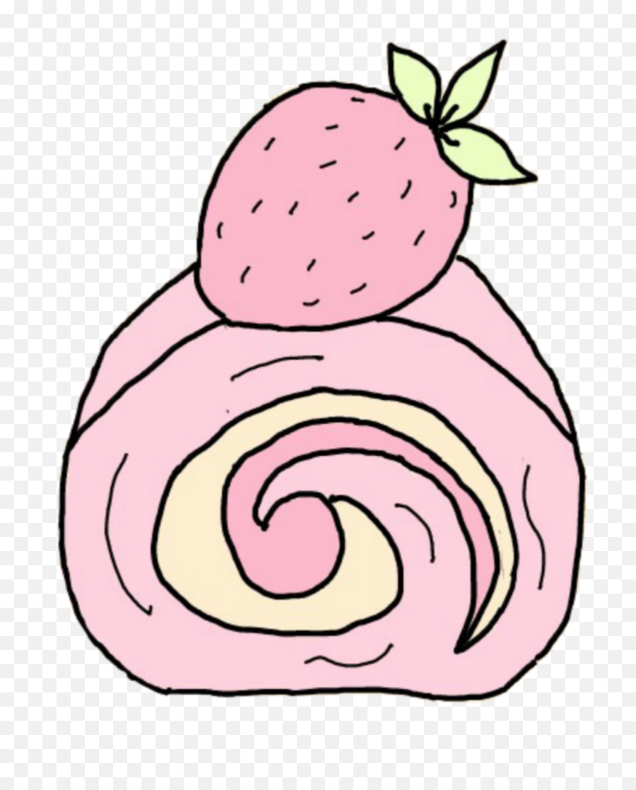 Cake Strawberryshortcake Strawberrycake - Cake Roll Drawing Step By Step Emoji,Shortcake Emoji