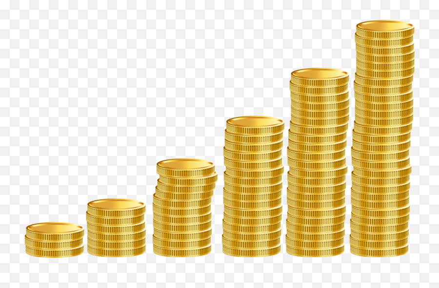 Money Stack Of Coins Clipart Png Image Free Download - Stack Of Coins Clipart Emoji,Cash Face Emoji