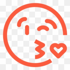 Adoration emoji emotion face heart kiss love reaction - Circle