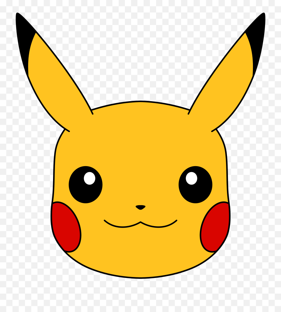 Pikachu Clipart Head - Face Emoji,Pikachu Emoji