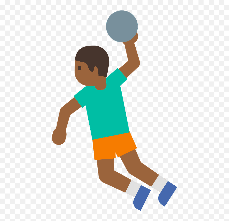 Man Playing Handball Emoji Clipart - Balon De Balonmano Png Animado,Sport Emoji