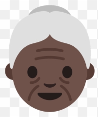 Old woman emoji clipart Free download transparent PNG - Clipart Brown Skin Lady