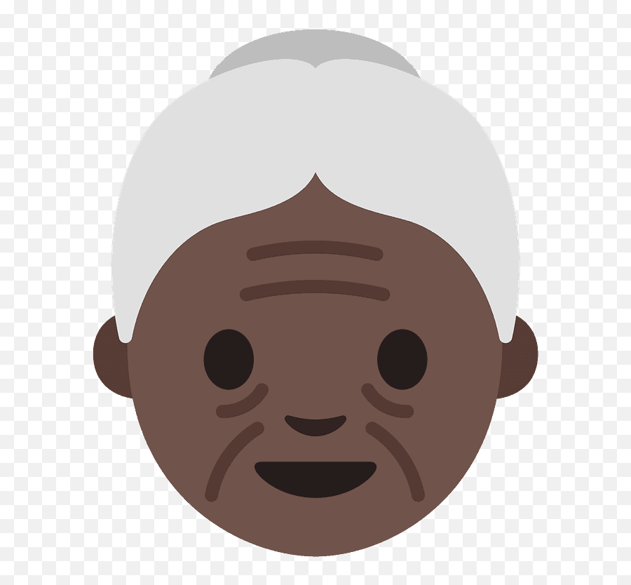 Old Woman Emoji Clipart Free Download Transparent Png - Clipart Brown Skin Old Lady,American Girl Emoji