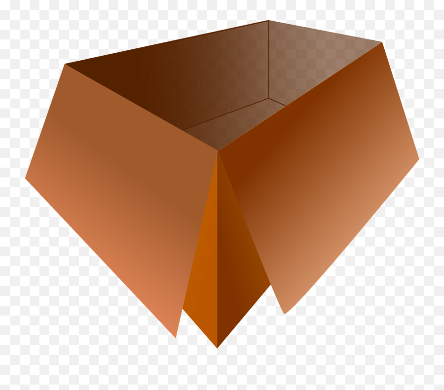Empty Box Brown Box Paper Box Packaging - Caja Vacia Png Emoji,Empty Box Emoji