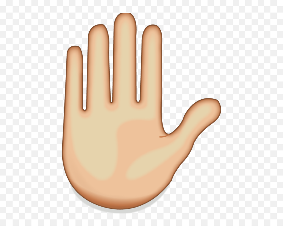 Hand Emoji Clipart Emoji Meaning - Raised Hand Emoji Png,Hand Emoji