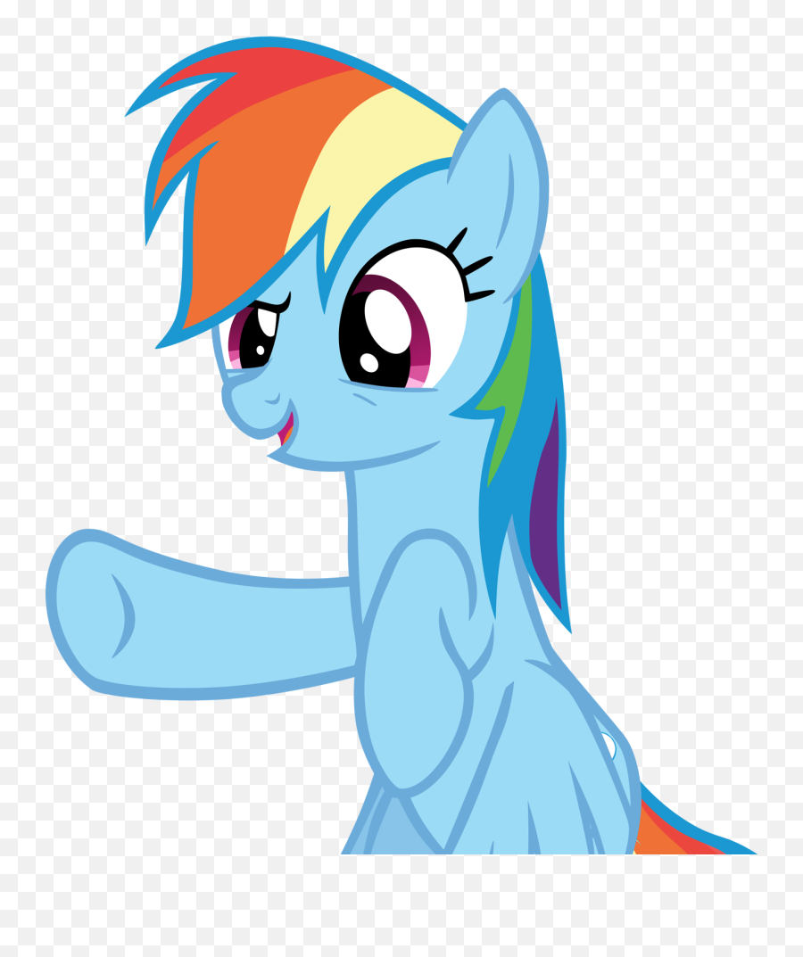 Rainbow Dash Fan Club - My Little Pony Rainbow Dash Loyalty Emoji,Flipping Hair Emoji