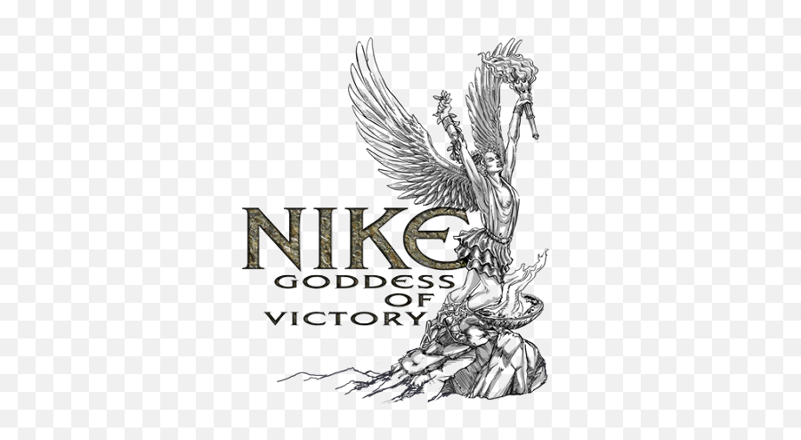 Nike Logo Evolution - Greek Goddess Of Victory Nike Emoji,Nike Swoosh Emoji