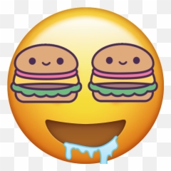 Food Lovefood Emoji Burger Kawaii - Clip Art