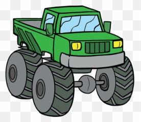 Monster Truck In A Few Easy Steps - Cartoon Monster Truck Drawing Emoji,Monster Truck Emoji