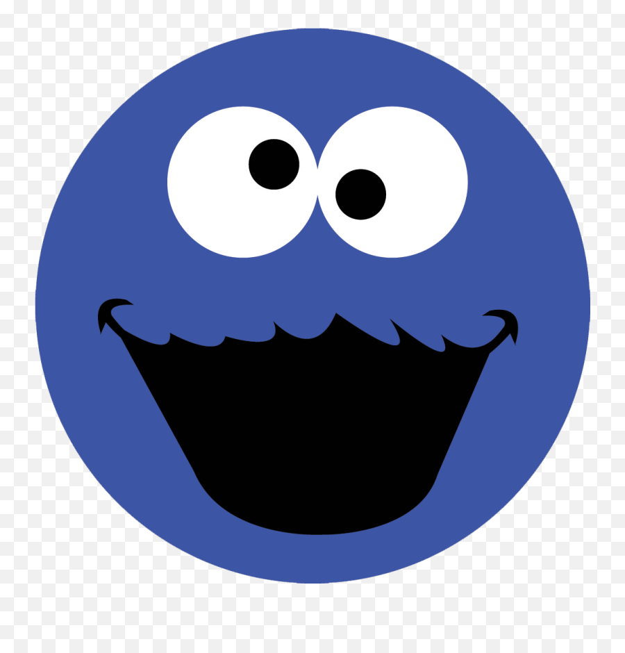 Cookie Monster Inspired Sticker - Clip Art Emoji,Cookie Monster Emoticon