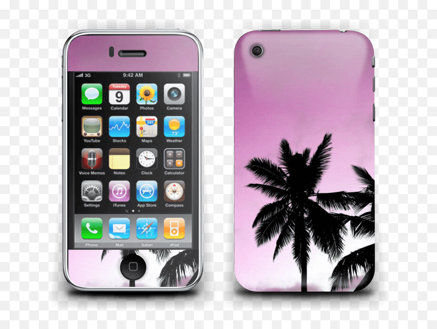 Download Hd Pink Palm Tree - 3g Iphone Emoji,Pink Emoji Outfit