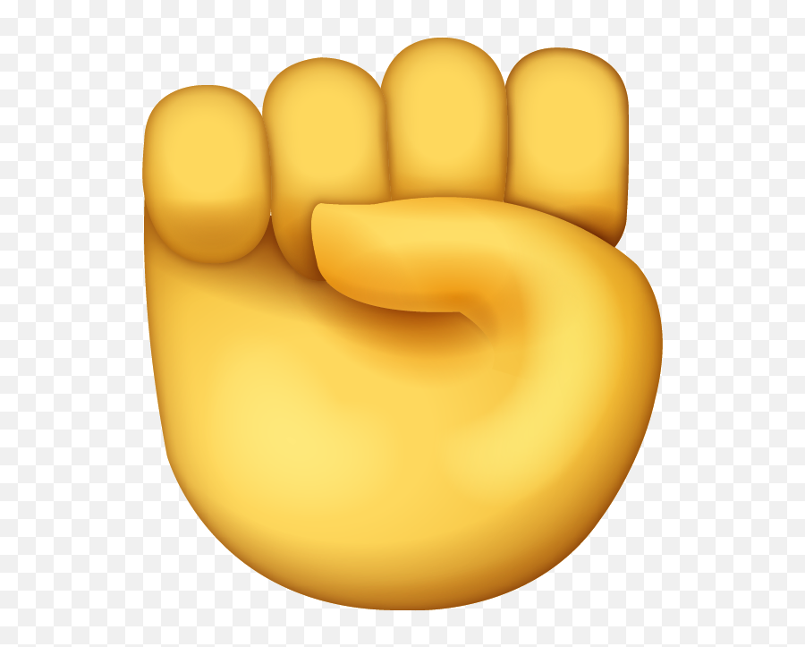 Fist Emoji Clipart - Raised Fist Emoji Transparent,Iphone Emoji