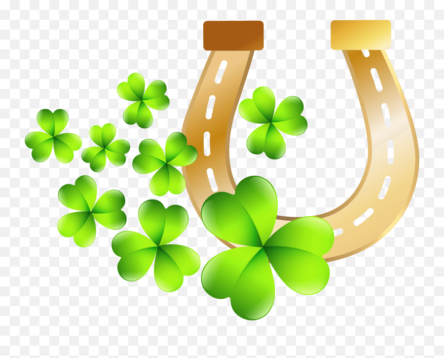 St Patricks Day Horseshoe Png Clip Art Image - St Patricks Day Clipart Png Emoji,Horseshoe Emoji