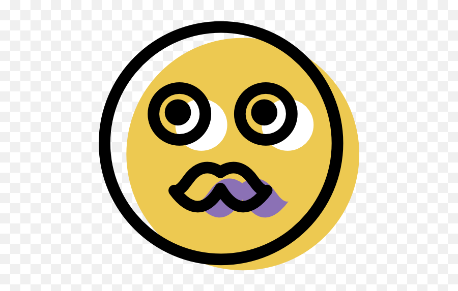 Moustache Emoticon Emo Free Icon Of - Emoticon Emoji,Moustache Emoticon