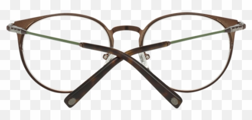 Men Brown Reading Glasses Eyewear Frame - Transparent Material Emoji