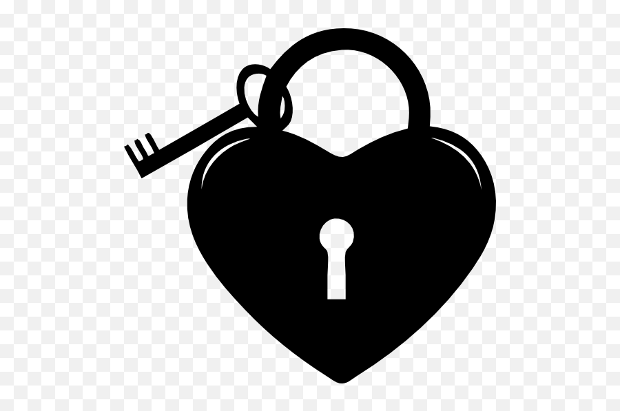 Lock And Key Heart Sticker - Clip Art Emoji,Lock And Key Emoji