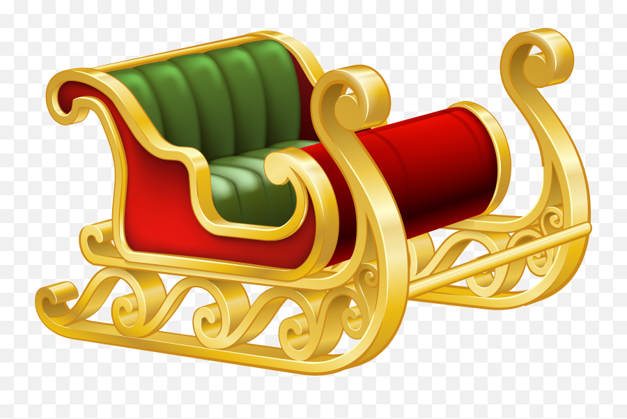Sleigh Clipart - Santas Sleigh Clipart Emoji,Slay Emoji