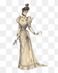 Skirt Woman Transparent Png - Victorian Women Emoji