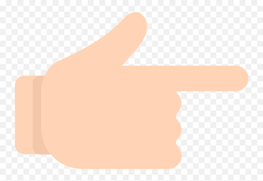 Backhand Index Pointing Right Emoji - Emoji People Pointing,Pointing Finger Emoji Png
