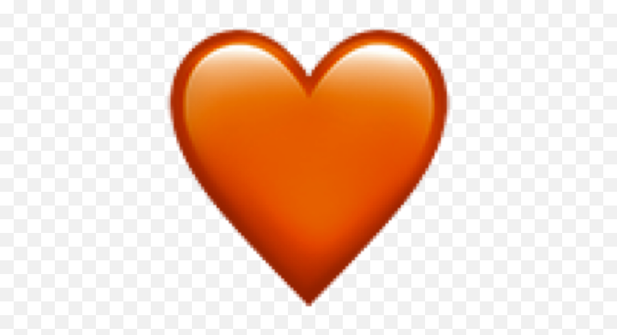 Orange - Girly Emoji,Orange Heart Emoji