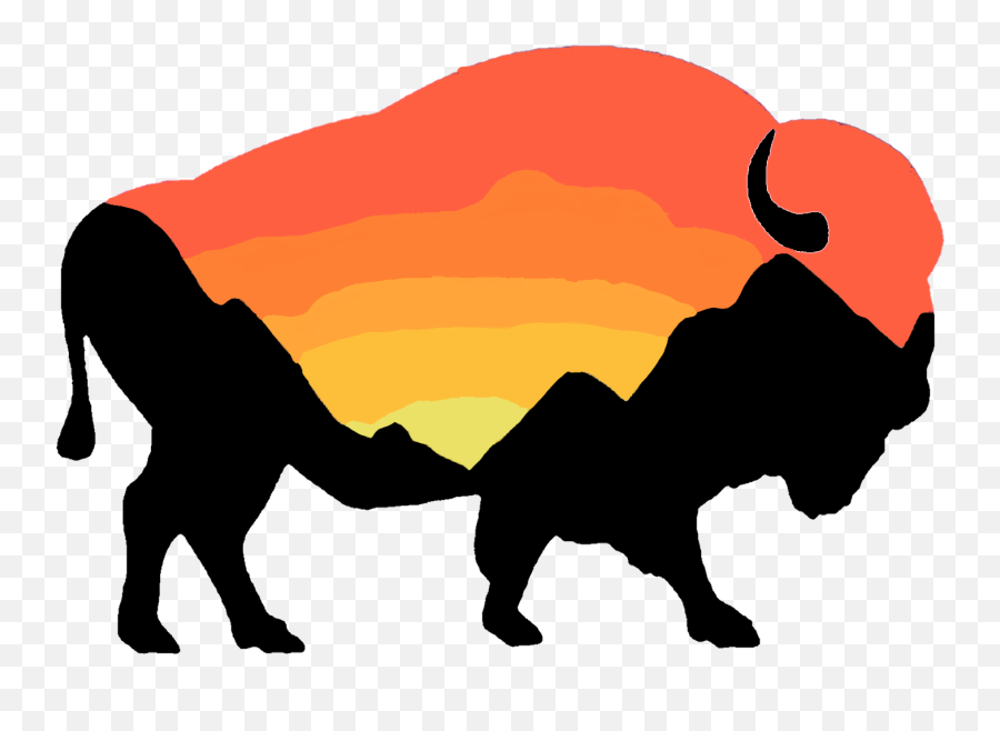 Bison Sticker By Rainer Erani - Buffalo Silhouette Emoji,Bison Emoji