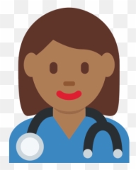 Woman Health Worker Emoji With Medium - Female