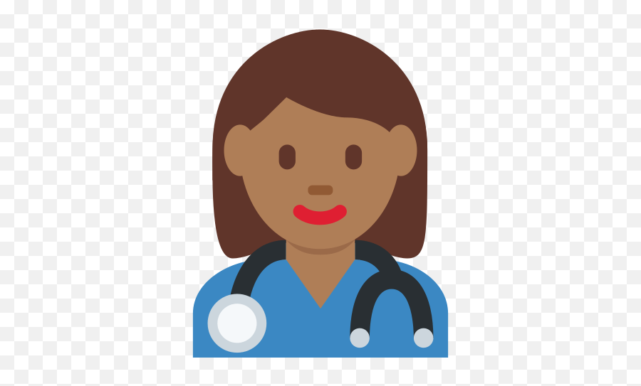 Woman Health Worker Emoji With Medium - Female Health Worker Emoji,Doctor Emoji