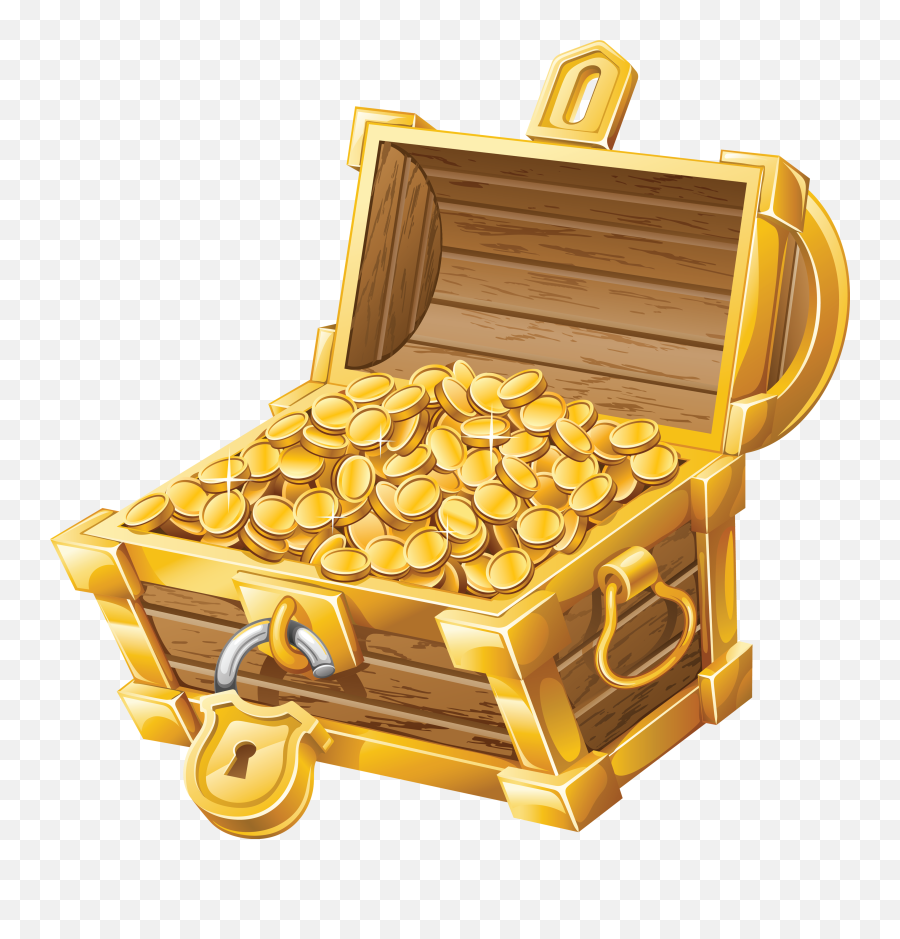 Treasure Chest Png - Transparent Treasure Box Png Emoji,Treasure Chest Emoji