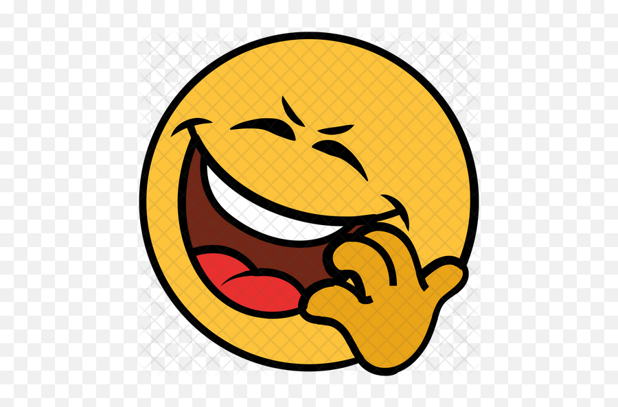 Laugh Emoji Icon - Wide Grin,Laughing Ok Emoji